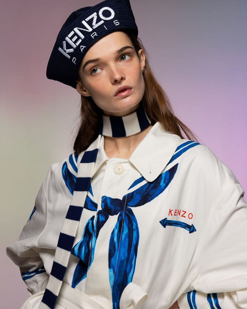 Lulu Tenney featured in  the Kenzo Kenzo S/S 2023 Nautical Campaign advertisement for Spring/Summer 2023