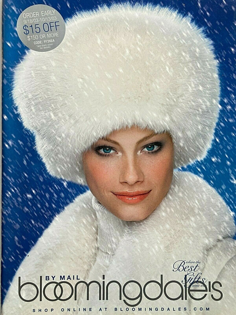 Alyssa Sutherland featured in  the Bloomingdales advertisement for Holiday 2003