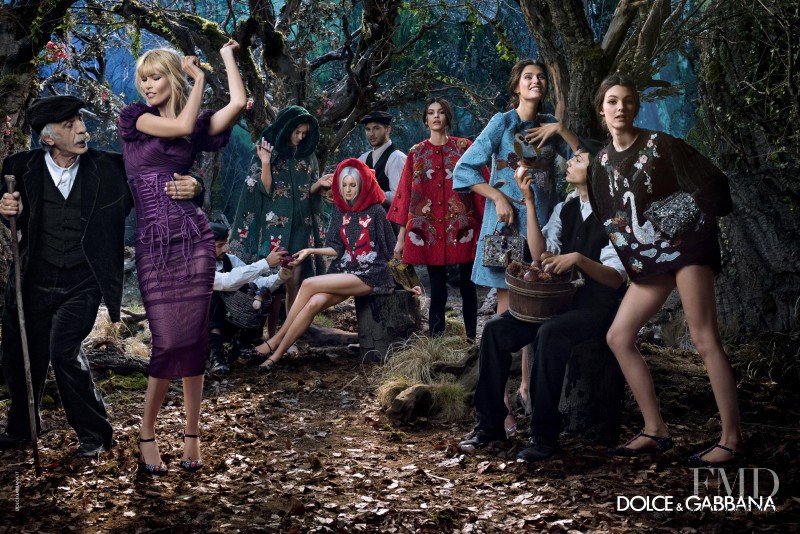 Bianca Balti featured in  the Dolce & Gabbana advertisement for Autumn/Winter 2014