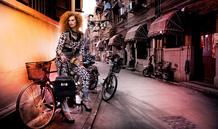 Alyssa Sutherland featured in  the Mimco Dreamwarp Society advertisement for Spring/Summer 2012