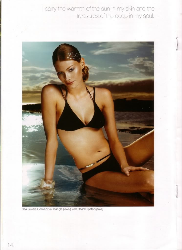 Alyssa Sutherland featured in  the Speedo advertisement for Spring/Summer 2005