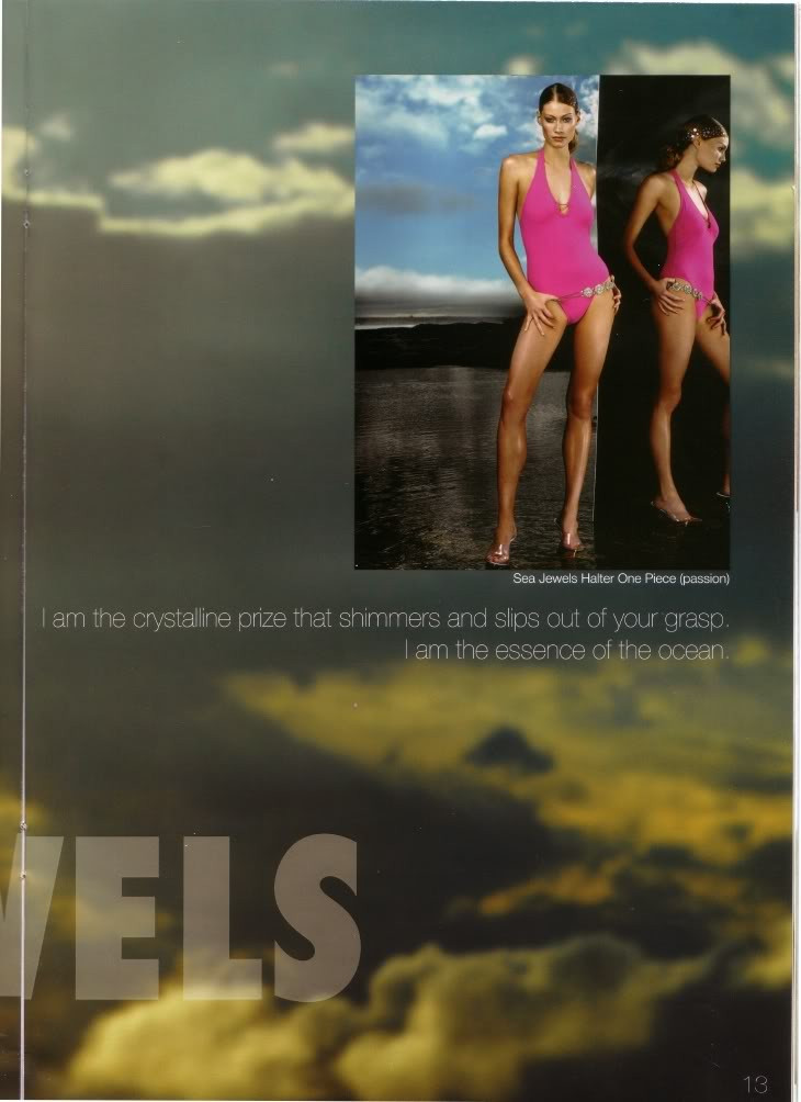 Alyssa Sutherland featured in  the Speedo advertisement for Spring/Summer 2005