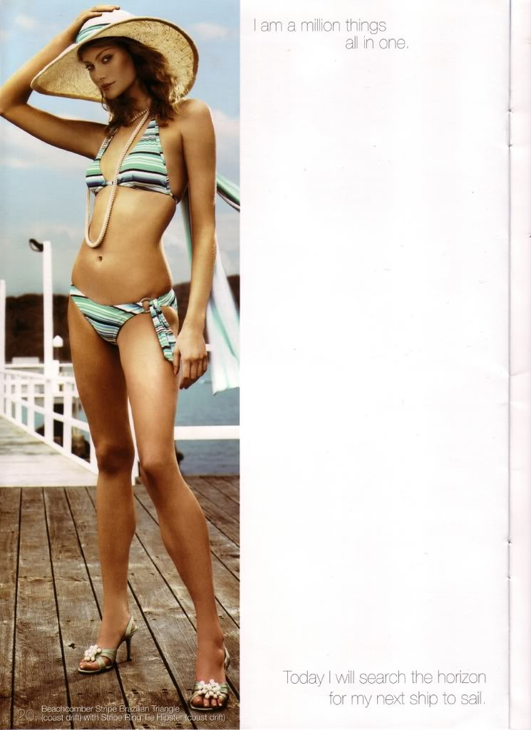 Alyssa Sutherland featured in  the Speedo advertisement for Spring/Summer 2005