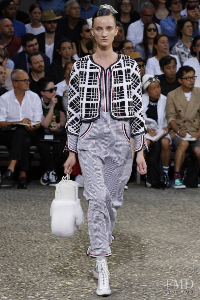 Marina Heiden featured in  the Moncler Gamme Bleu fashion show for Spring/Summer 2015