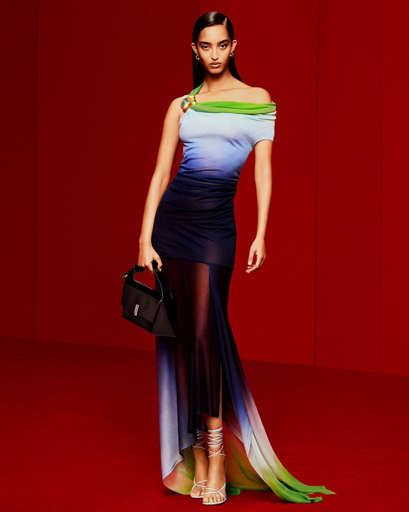 Mona Tougaard featured in  the Salvatore Ferragamo advertisement for Spring/Summer 2023