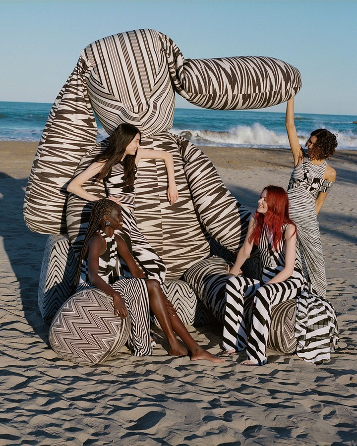 Adit Priscilla featured in  the Missoni advertisement for Spring/Summer 2023
