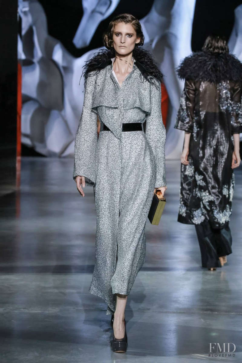 Marie Piovesan featured in  the Ulyana Sergeenko fashion show for Autumn/Winter 2014