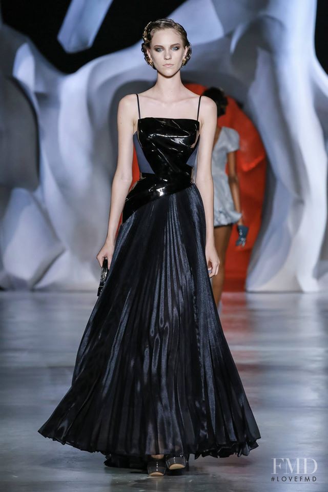 Nicole Pollard featured in  the Ulyana Sergeenko fashion show for Autumn/Winter 2014