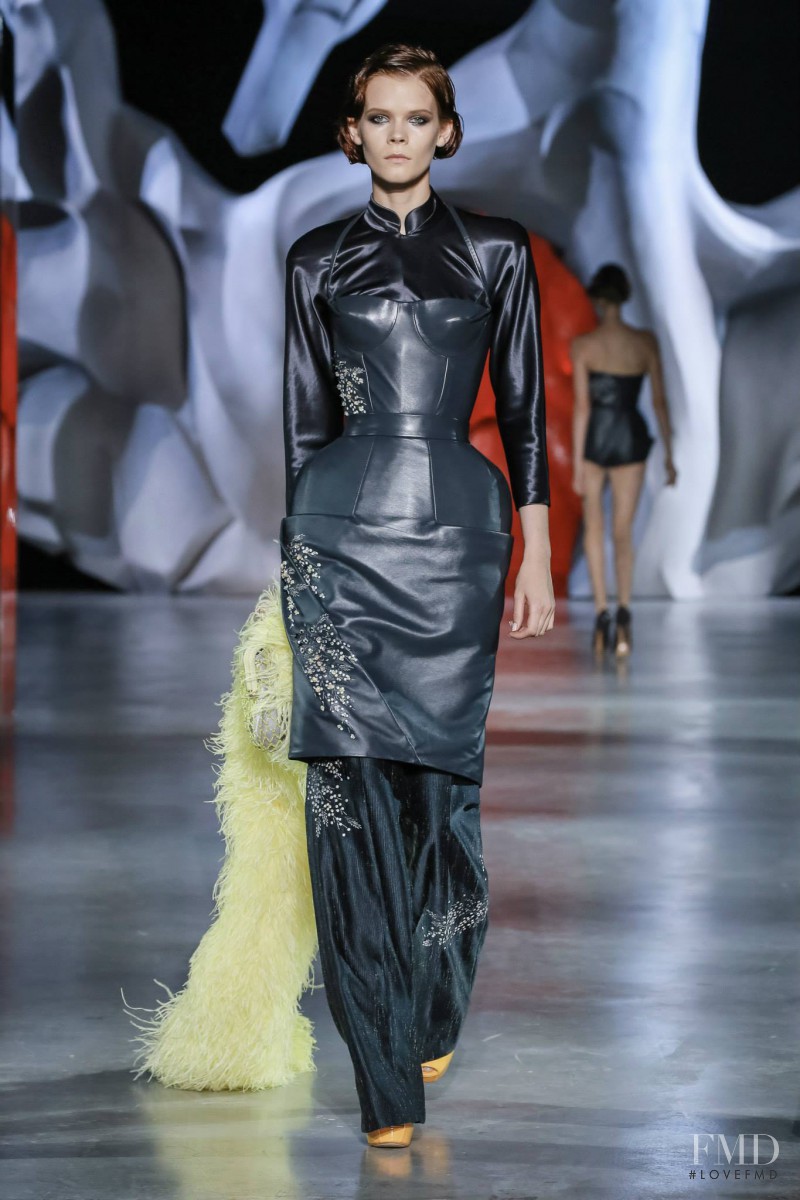 Irina Kravchenko featured in  the Ulyana Sergeenko fashion show for Autumn/Winter 2014