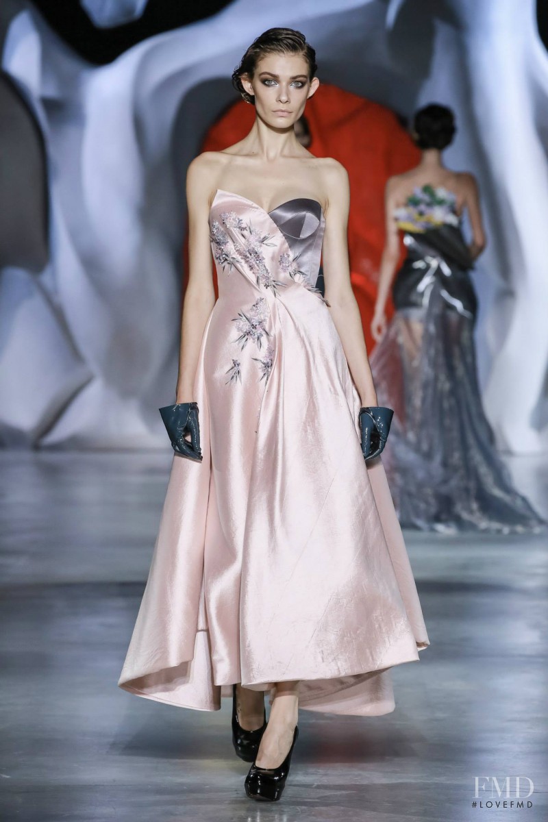 Adrianna Zajdler featured in  the Ulyana Sergeenko fashion show for Autumn/Winter 2014