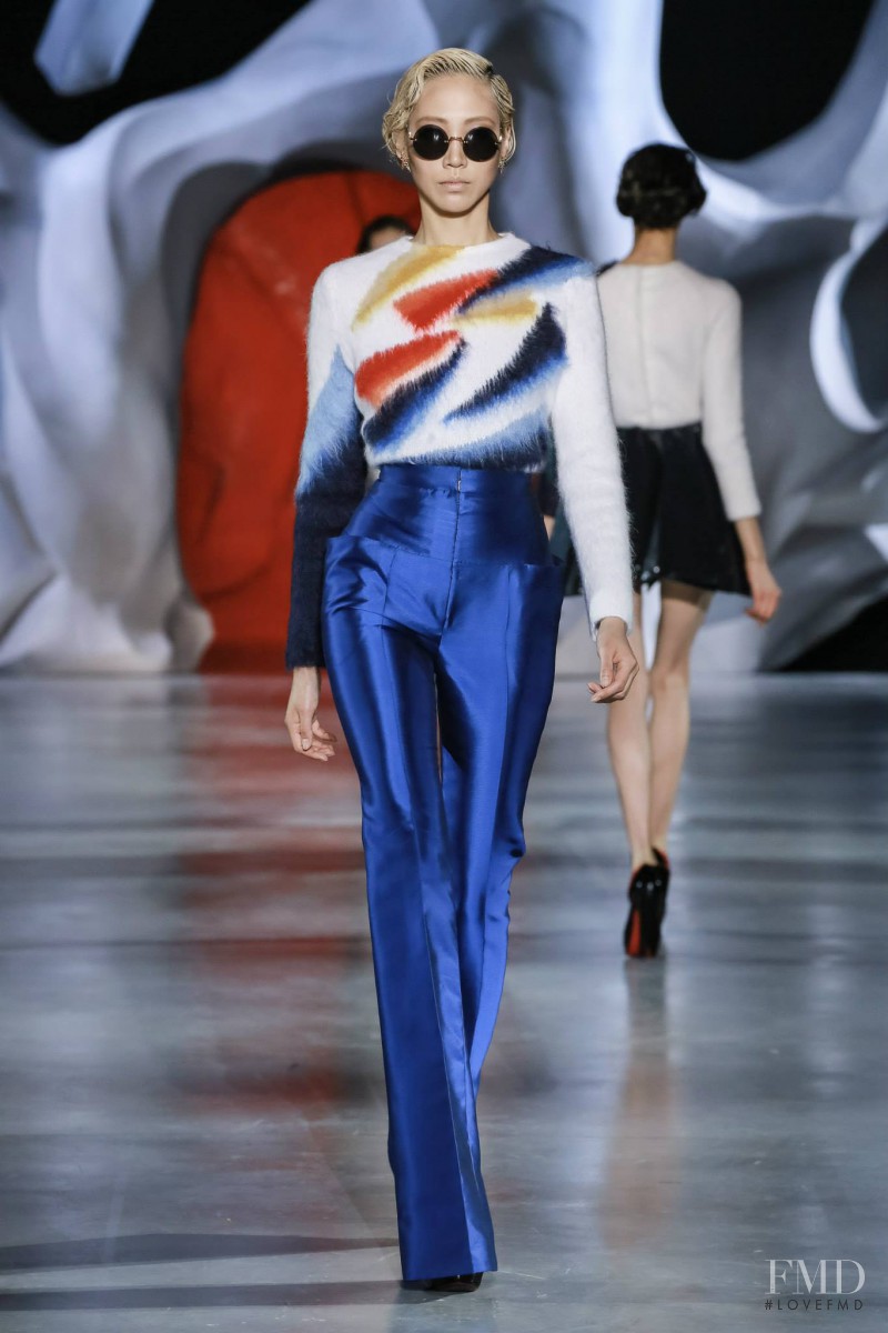 Soo Joo Park featured in  the Ulyana Sergeenko fashion show for Autumn/Winter 2014