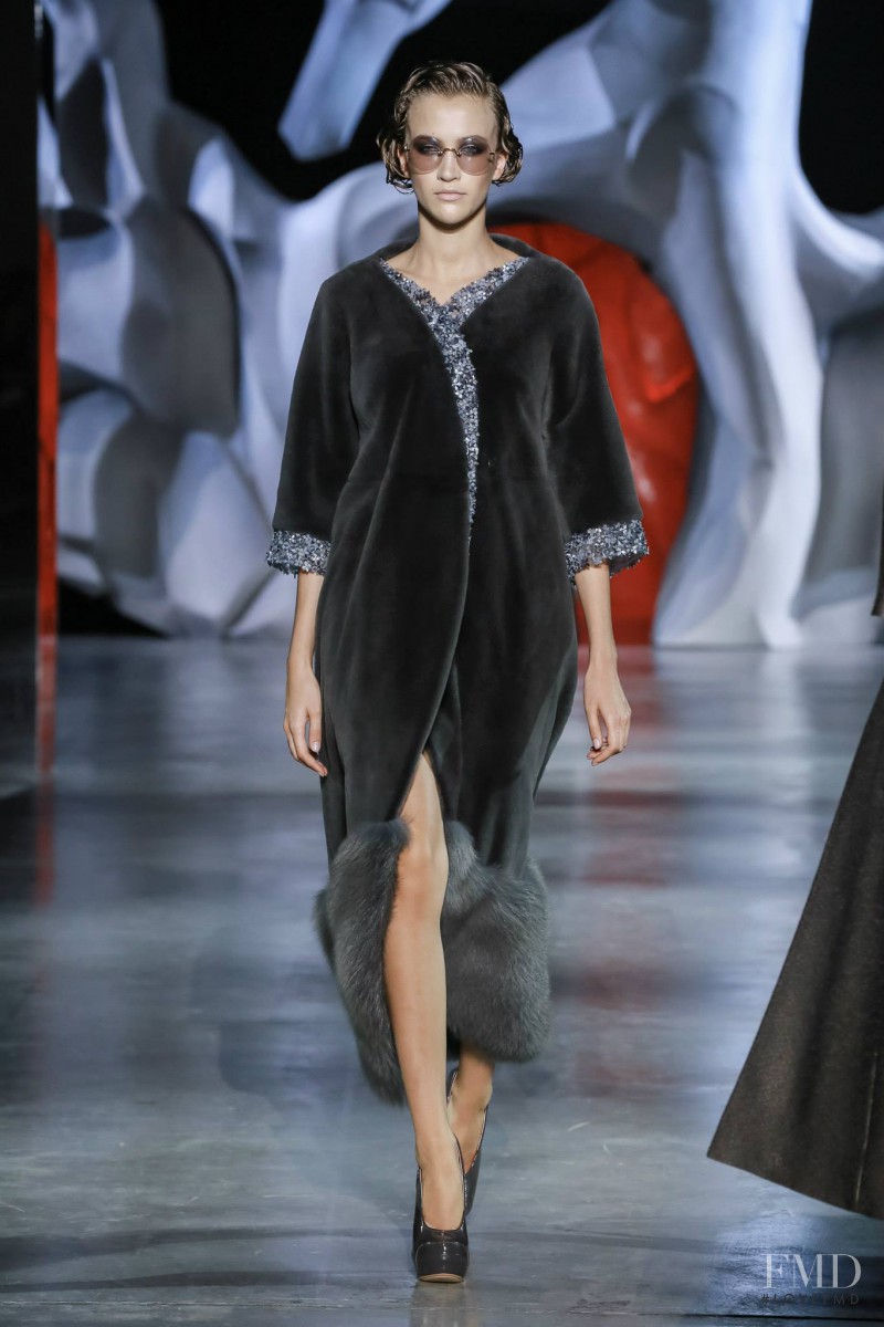 Paulina King featured in  the Ulyana Sergeenko fashion show for Autumn/Winter 2014