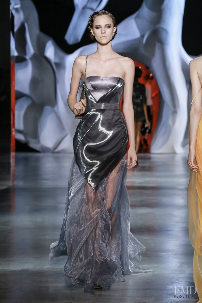 Nicole Pollard featured in  the Ulyana Sergeenko fashion show for Autumn/Winter 2014