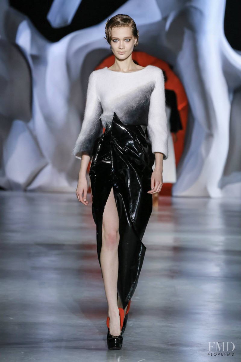 Tanya Katysheva featured in  the Ulyana Sergeenko fashion show for Autumn/Winter 2014