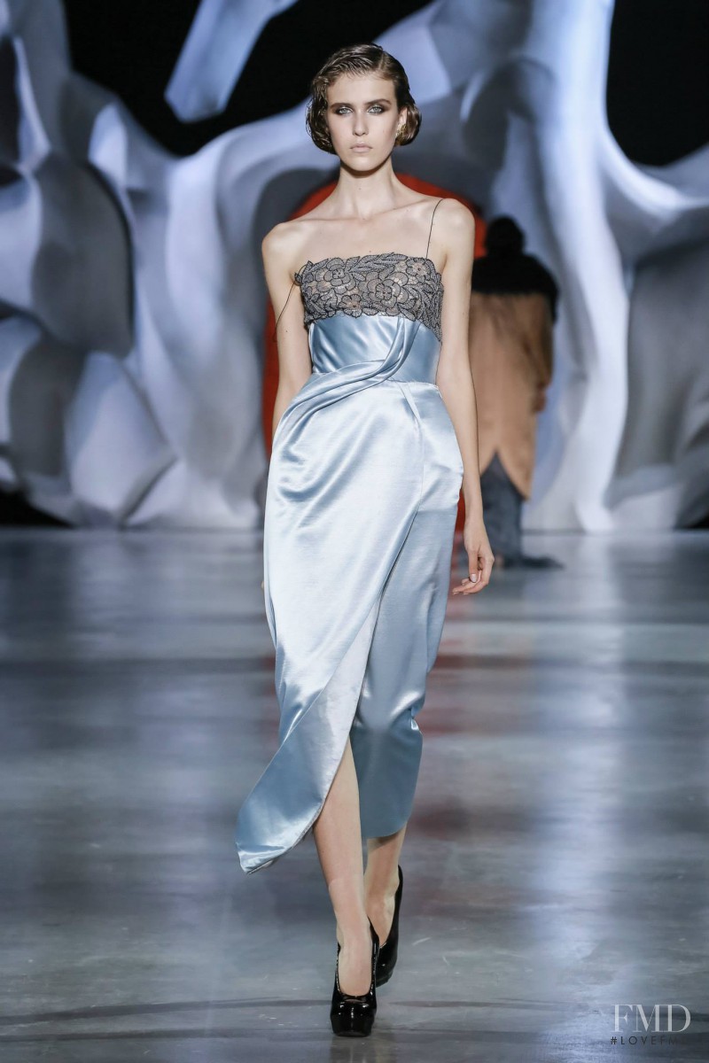 Anita Zet featured in  the Ulyana Sergeenko fashion show for Autumn/Winter 2014