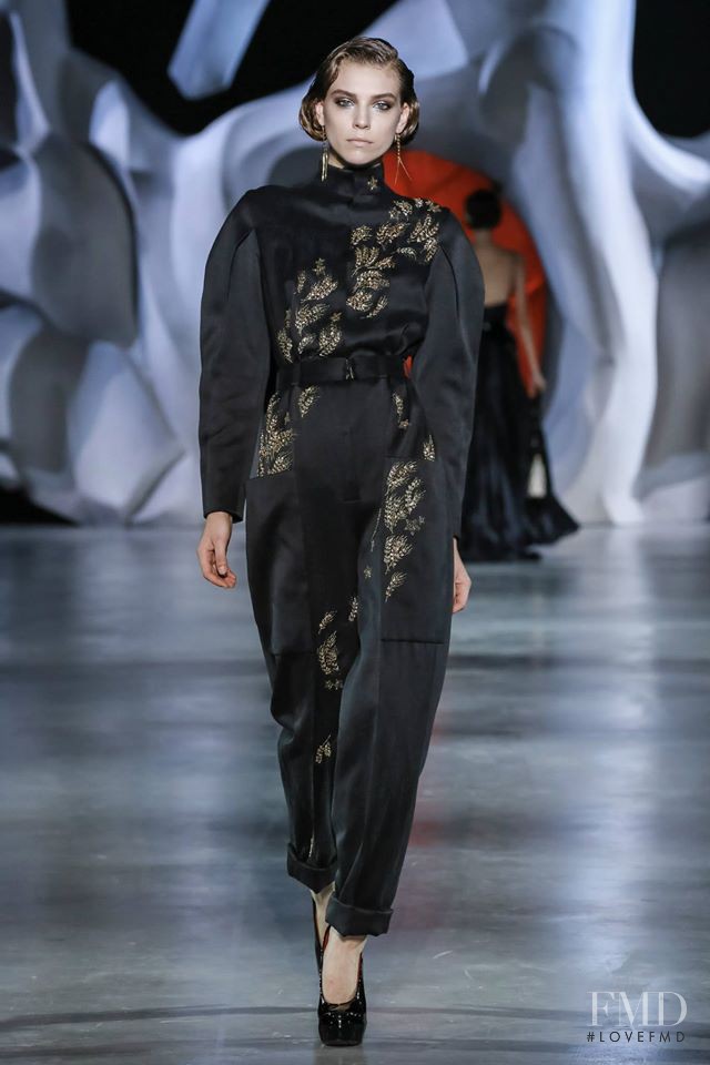 Mia Omyalyeva featured in  the Ulyana Sergeenko fashion show for Autumn/Winter 2014