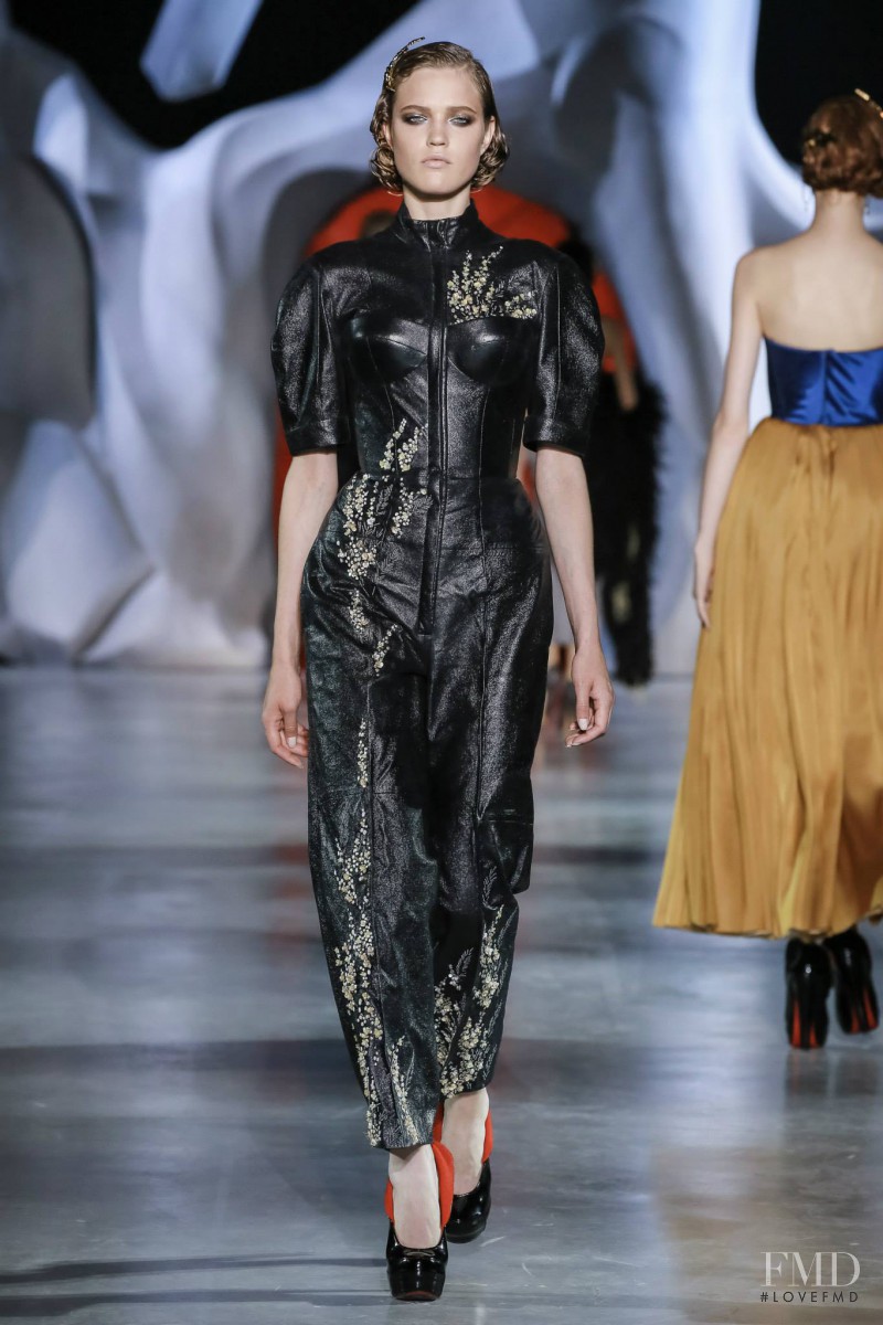 Milana Kruz featured in  the Ulyana Sergeenko fashion show for Autumn/Winter 2014