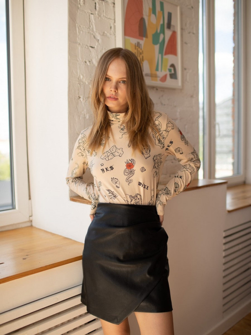 Anastasiya Scheglova featured in  the Brikoly lookbook for Spring/Summer 2022