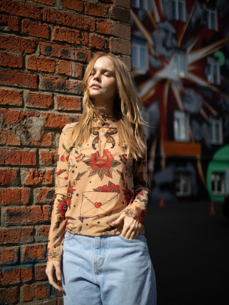 Anastasiya Scheglova featured in  the Brikoly lookbook for Spring/Summer 2022