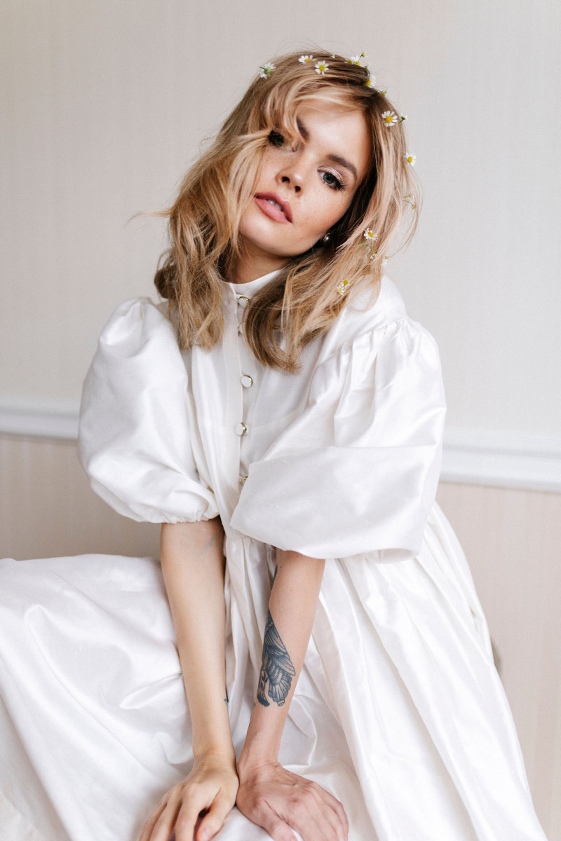 Anastasiya Scheglova featured in  the Vesssna Maria lookbook for Spring/Summer 2020