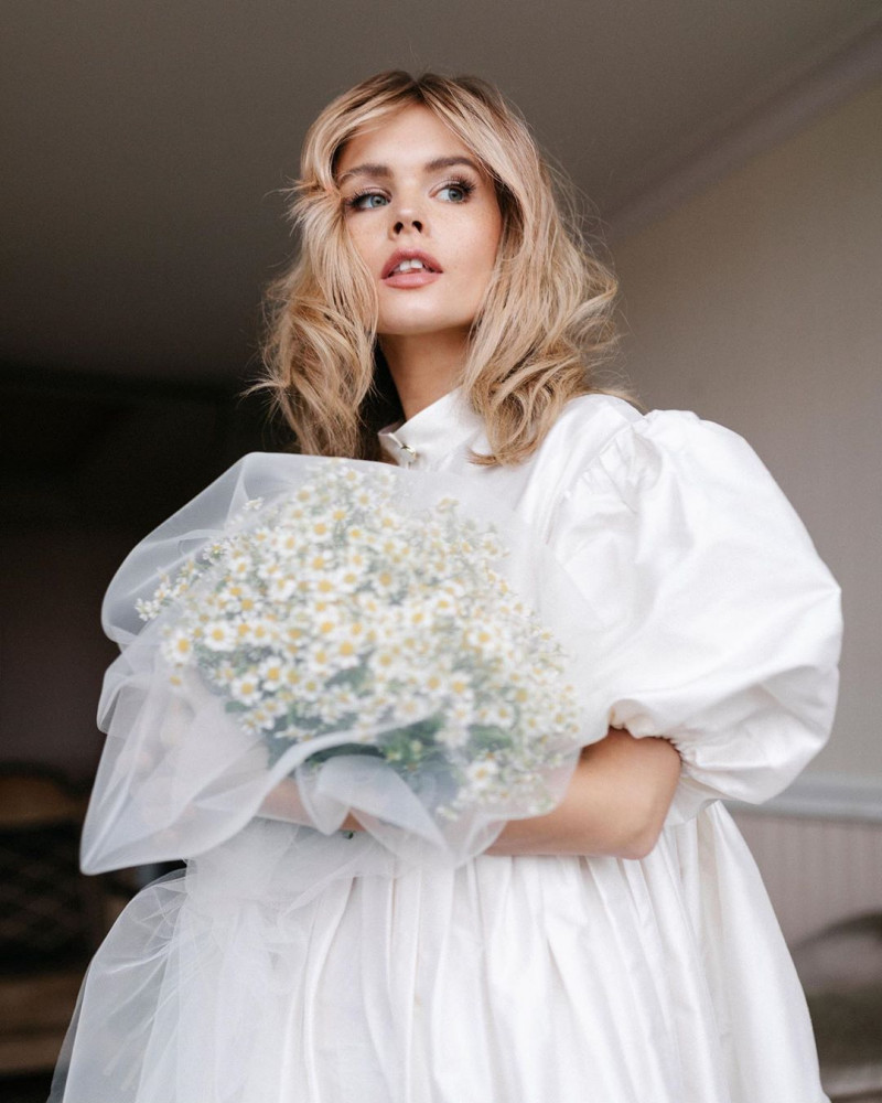 Anastasiya Scheglova featured in  the Vesssna Maria lookbook for Spring/Summer 2020