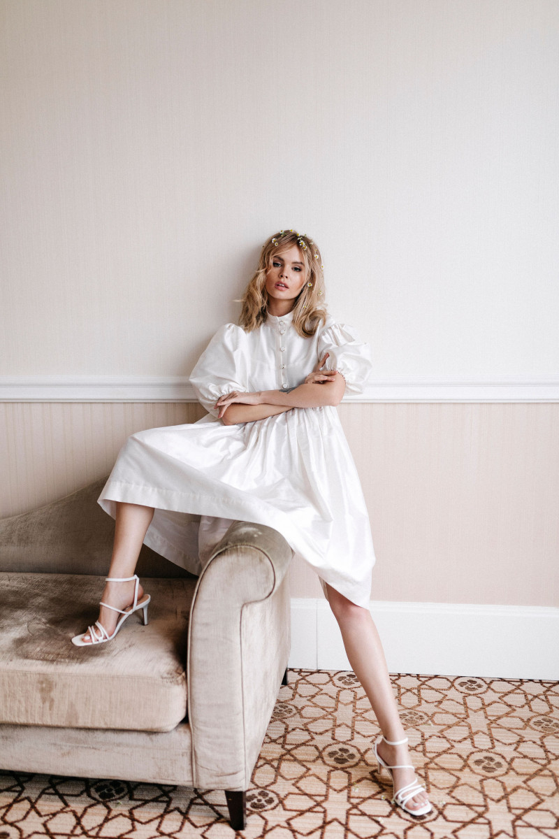 Anastasiya Scheglova featured in  the Vesssna Maria lookbook for Spring/Summer 2020