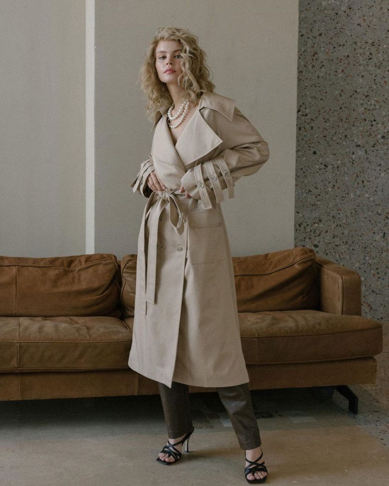 Anastasiya Scheglova featured in  the Edge Designs lookbook for Autumn/Winter 2019