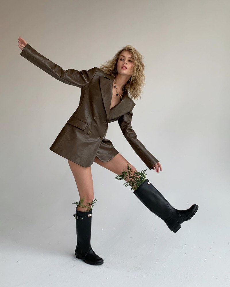 Anastasiya Scheglova featured in  the Edge Designs lookbook for Autumn/Winter 2019