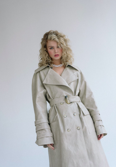 Anastasiya Scheglova featured in  the Edge Designs lookbook for Autumn/Winter 2019