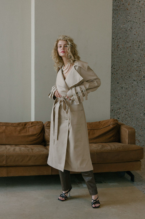 Anastasiya Scheglova featured in  the Edge Designs lookbook for Autumn/Winter 2019