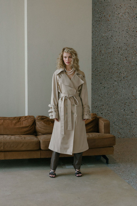 Anastasiya Scheglova featured in  the Edge Designs lookbook for Autumn/Winter 2019