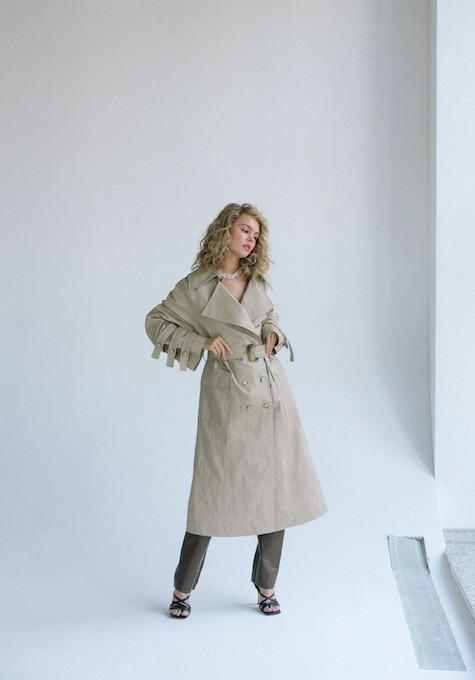 Anastasiya Scheglova featured in  the Edge Designs lookbook for Autumn/Winter 2019