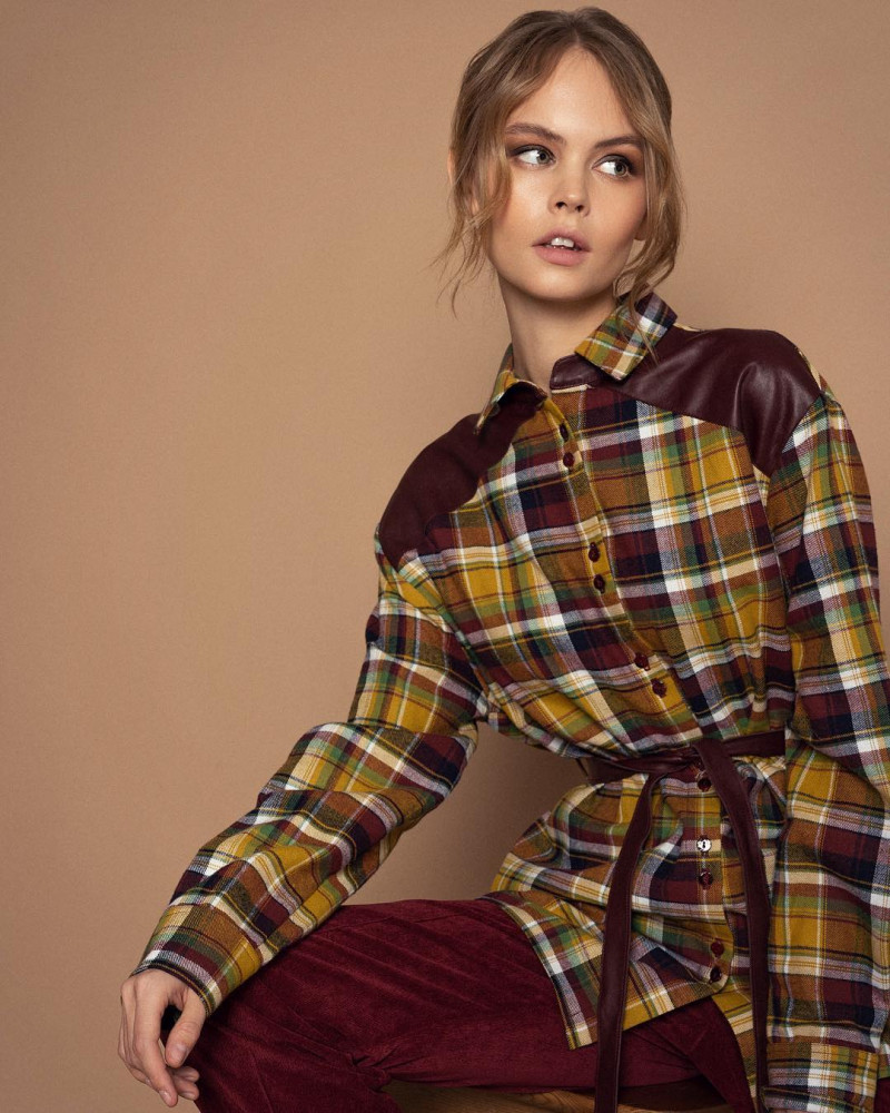 Anastasiya Scheglova featured in  the La Pina lookbook for Spring/Summer 2019