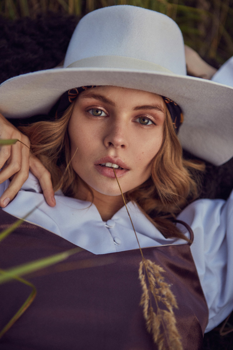 Anastasiya Scheglova featured in  the Satinbirds lookbook for Autumn/Winter 2019