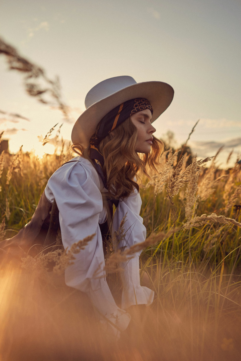 Anastasiya Scheglova featured in  the Satinbirds lookbook for Autumn/Winter 2019