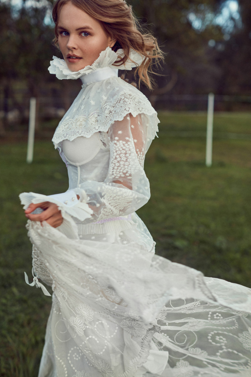 Anastasiya Scheglova featured in  the Satinbirds lookbook for Autumn/Winter 2019