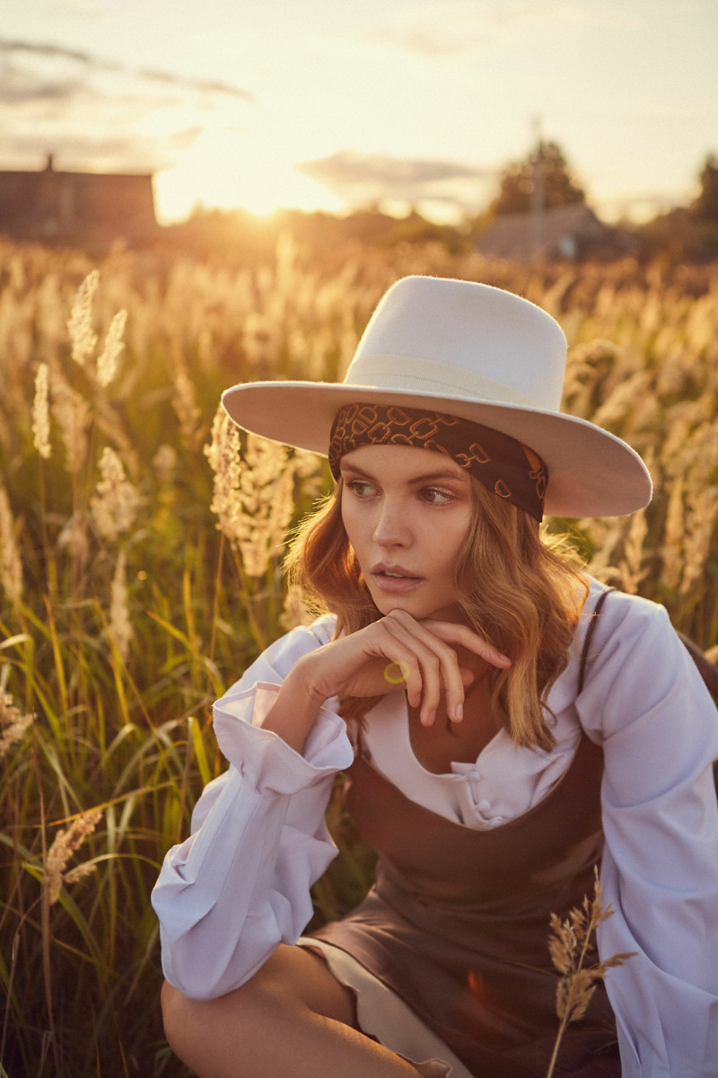 Anastasiya Scheglova featured in  the Satinbirds lookbook for Autumn/Winter 2019