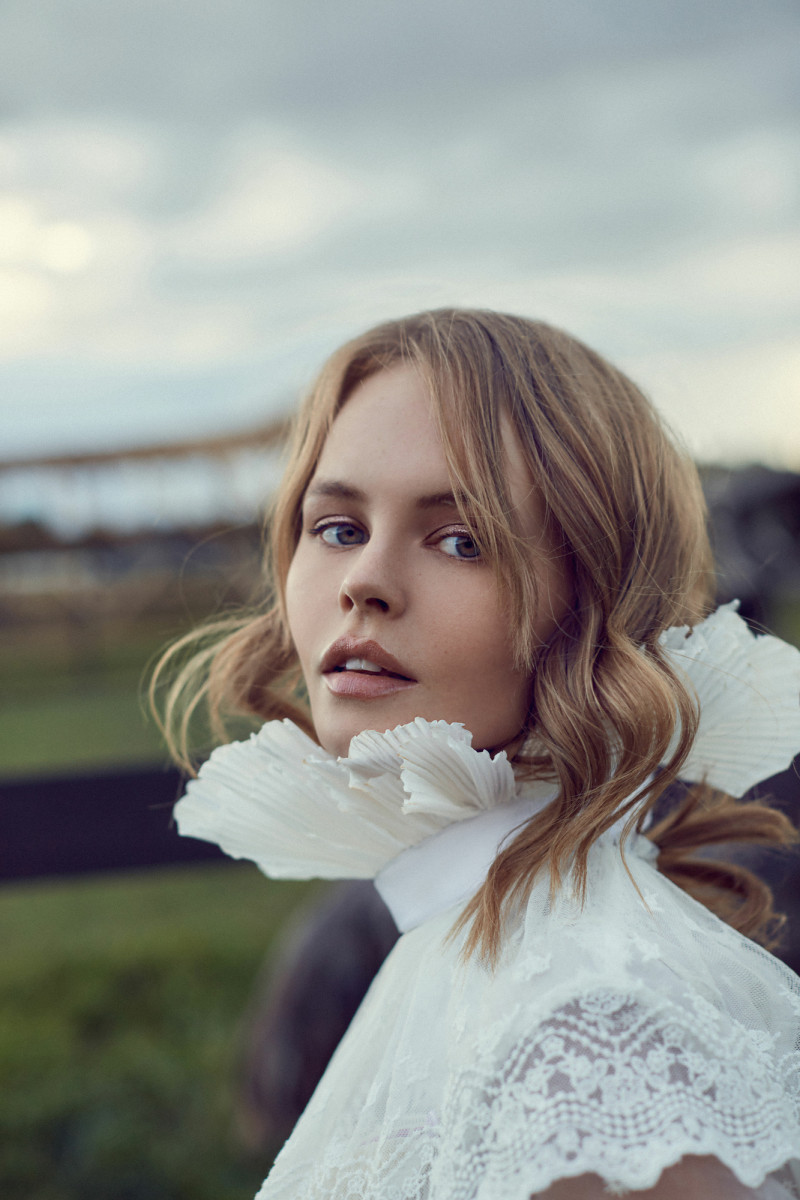 Anastasiya Scheglova featured in  the Satinbirds lookbook for Autumn/Winter 2019