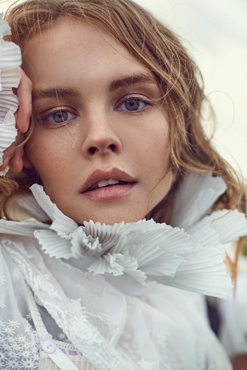 Anastasiya Scheglova featured in  the Satinbirds lookbook for Autumn/Winter 2019