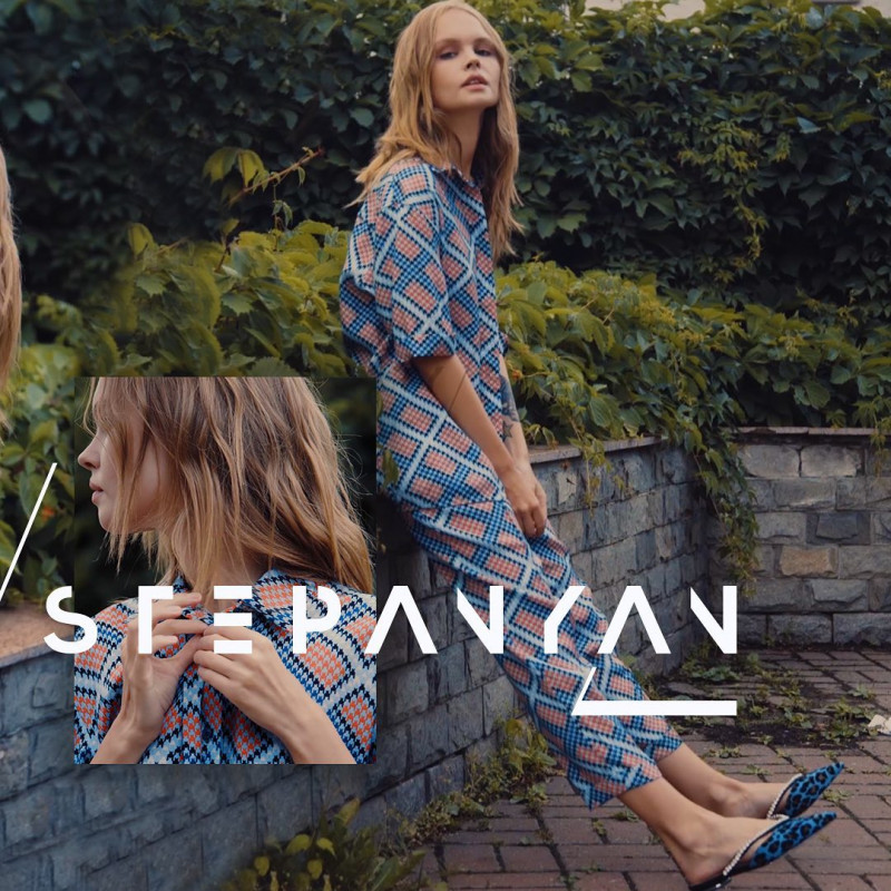 Anastasiya Scheglova featured in  the Mary Stepanyan lookbook for Autumn/Winter 2019