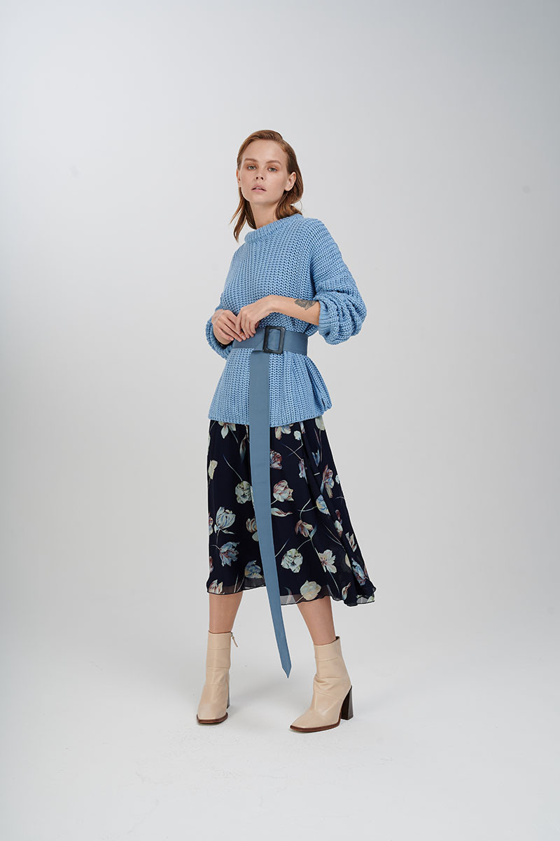 Anastasiya Scheglova featured in  the Marinari catalogue for Autumn/Winter 2019