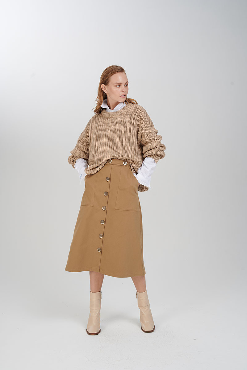 Anastasiya Scheglova featured in  the Marinari catalogue for Autumn/Winter 2019