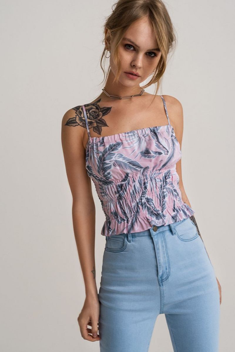 Anastasiya Scheglova featured in  the Befree catalogue for Spring/Summer 2019