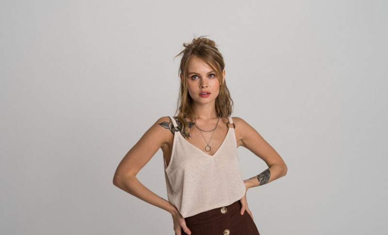 Anastasiya Scheglova featured in  the Befree catalogue for Spring/Summer 2019
