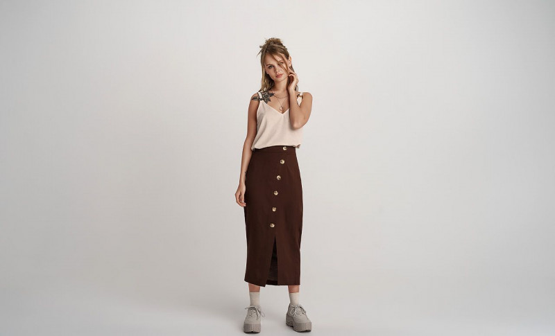 Anastasiya Scheglova featured in  the Befree catalogue for Spring/Summer 2019