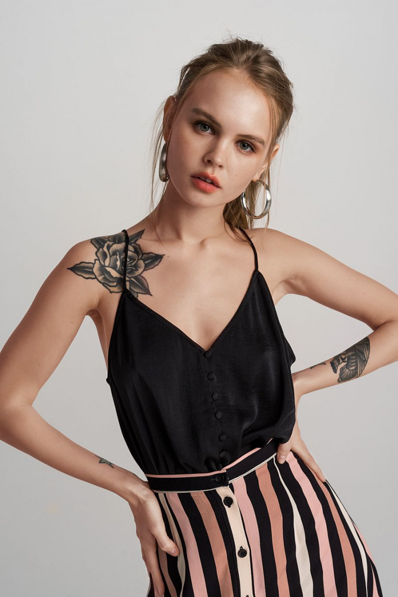 Anastasiya Scheglova featured in  the Befree catalogue for Spring/Summer 2019