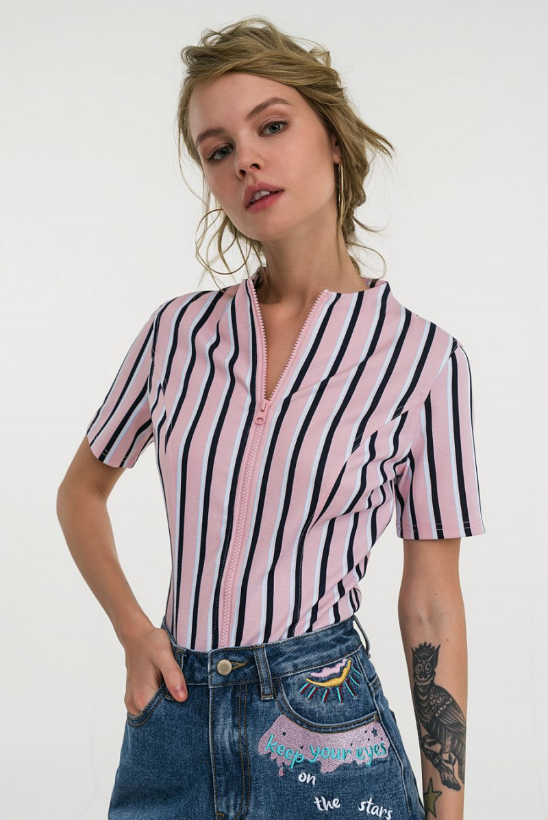 Anastasiya Scheglova featured in  the Befree catalogue for Spring/Summer 2019