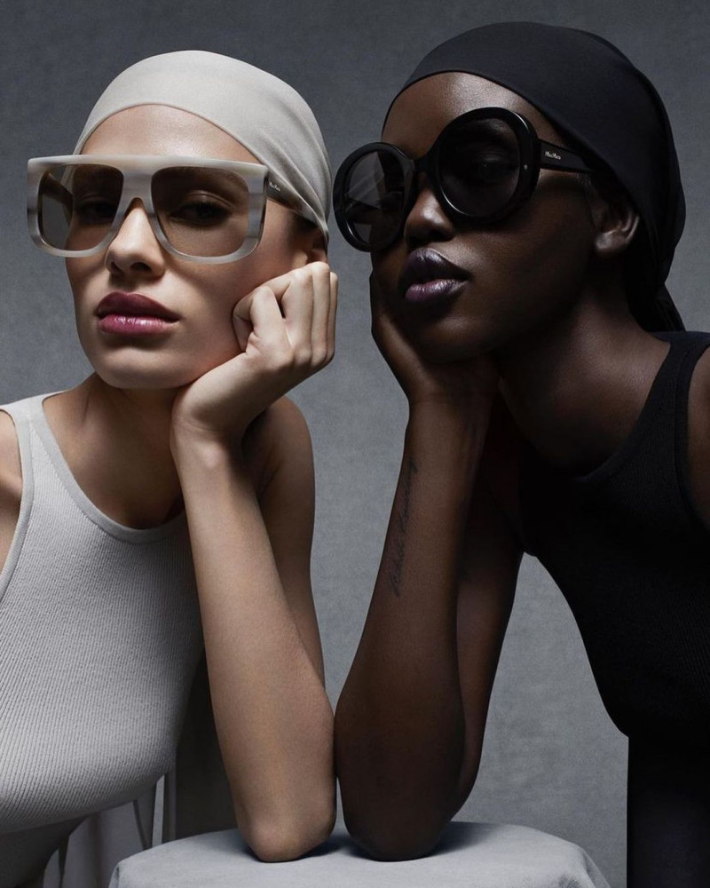 Adut Akech Bior featured in  the Max Mara advertisement for Spring/Summer 2023