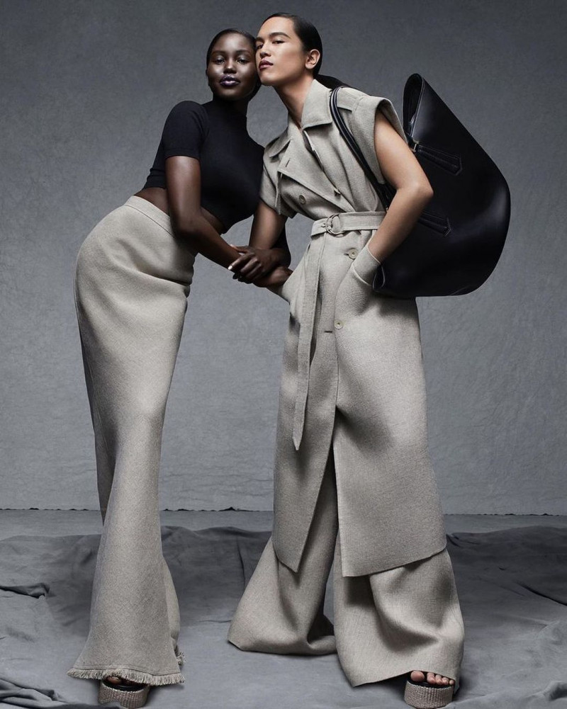 Adut Akech Bior featured in  the Max Mara advertisement for Spring/Summer 2023