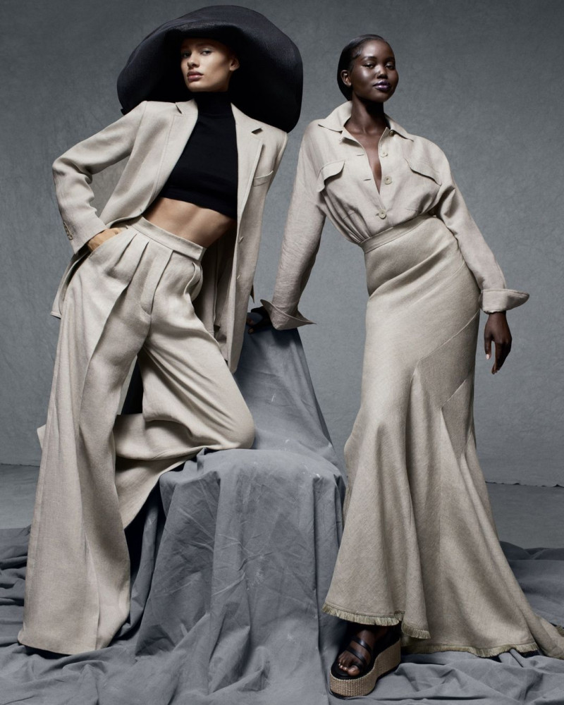 Adut Akech Bior featured in  the Max Mara advertisement for Spring/Summer 2023